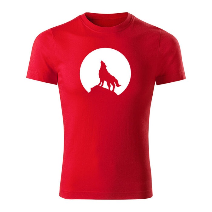 wolf panske tricko cervena
