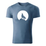 wolf panske tricko denim
