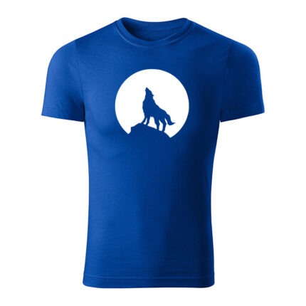 wolf panske tricko kralovska modra