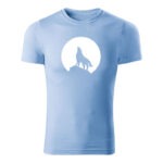 wolf panske tricko nebeska modra