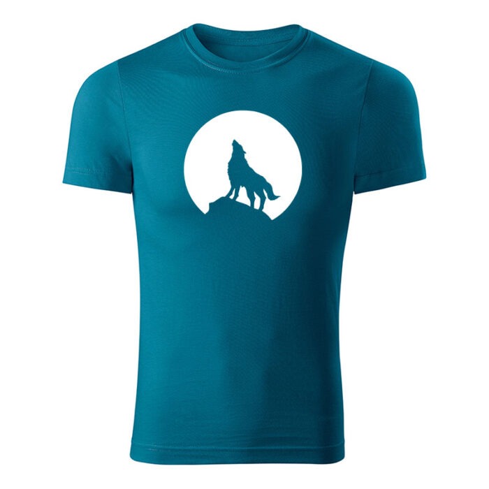 wolf panske tricko petrolejova modra