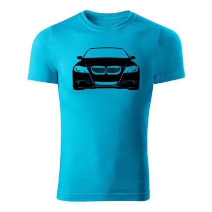 bmw m3 panske tricko 180 g m2 tyrkysova