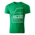 bmw e30 panske tricko 180 g m2 biela travova zelena