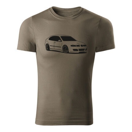 seat leon 1m panske tricko 180 g m2 cierna army