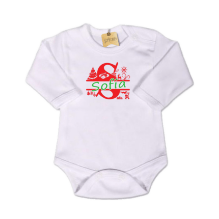 Detské body dlhý rukáv S vlastným menom