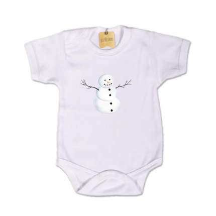 Detské body krátky rukáv Snehuliačik 2