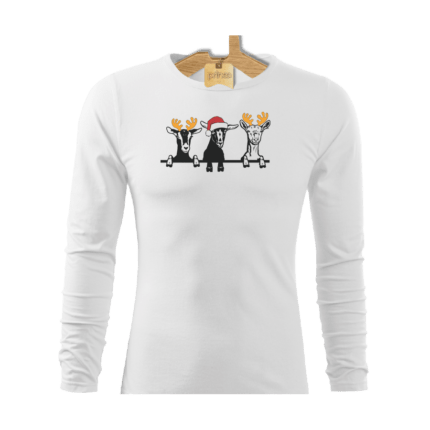 Tričko pánske dlhý rukáv Santa koza 3x