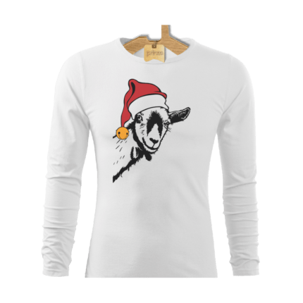 Tričko pánske dlhý rukáv Santa koza