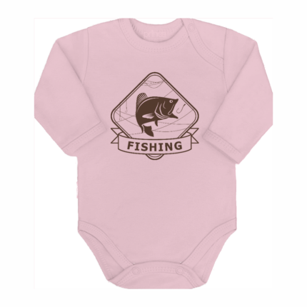 Detské body dlhý rukáv Ryba fishing