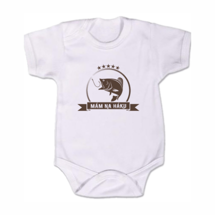 Detské body krátky rukáv Mám rybku na háku