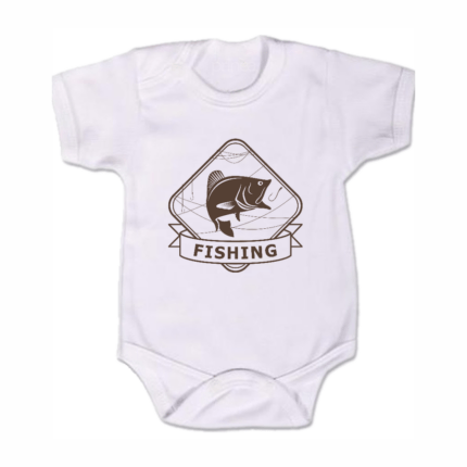 Detské body krátky rukáv Ryba fishing