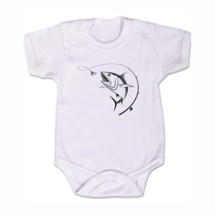 Detské body krátky rukáv Ryba - muškárka