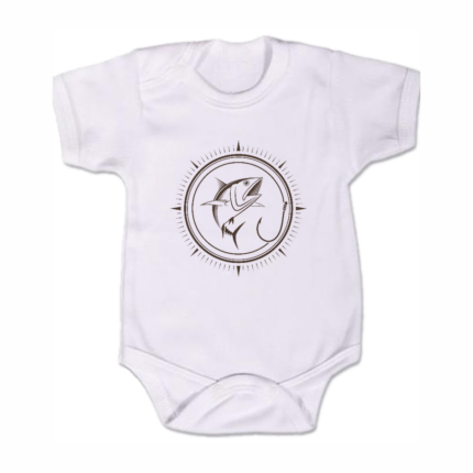 Detské body krátky rukáv Ryba v hľadáčiku 1