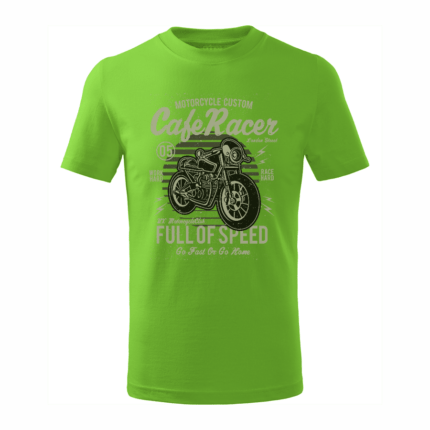 Tričko detské Cafe racer - full of speed